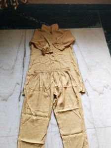 Stylish Beige Kurta and Pant coord set
