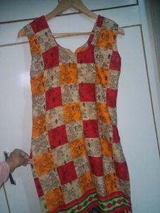 Vintage Pattern Sleeveless Dress