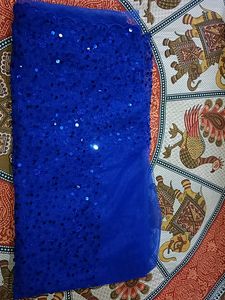 Dark Blue Sequence Saree