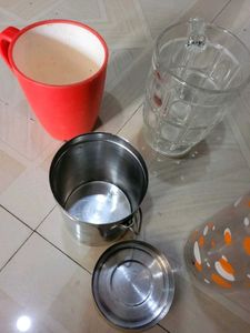 4 Set Bigs Cups 2 & Milk Can & Water Bottle