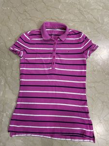 Striped Polo Top -Tommy Hilfiger