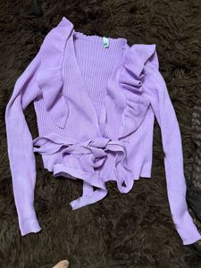 Lavender Bandage Sweater Top