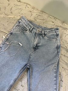 BOOT CUT Light Wash Wide Leg Jeans