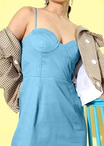 Sky Blue Mini Dress