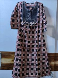 38 Size- Stylish Checkered Kurta