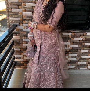 Bridal Lehnga Choli With Heavy Cancan