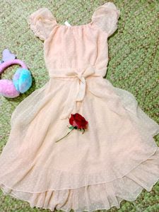 Peach Dress