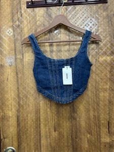 Stylish Denim Corset Top(Brand new)