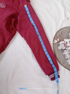 Maroon Hooded Jacket