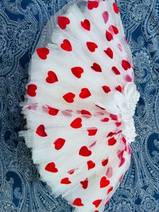 Adorable Heart Tutu Skirt Set