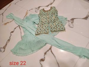 Adorable Girls' Ethnic Garara Set