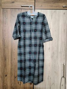 Gerua Black And Grey Kurti