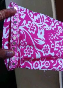 Vibrant Pink Kurta Set with Scarf