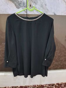 Chic Black Long Sleeve Top