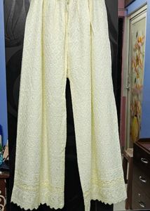 Elegant Chikankari Palazzo Pants