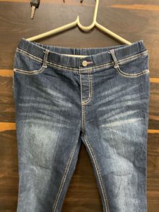 Blue Denim Capri Jeans