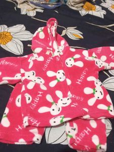 Cute Pink Bunny Pajama Set