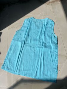 Blue Embroidered top