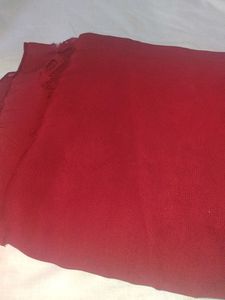 Elegant Red Chiffon Scarf