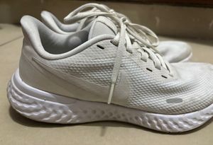 Nike White Running Shoes