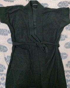 Cozy Dark Black bathrobe