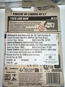 Hot Wheels Porsche 911 Carrera RS