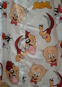 cartoon white long shirt