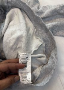 Puma Grey Zip-Up Hoodie