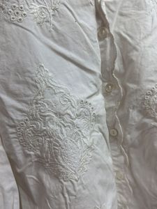Vintage White Broderie Anglaise Blouse