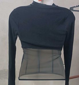 Black Semi Winter Top