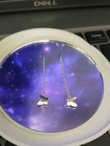S925 silver Butterfly Dangle Earrings