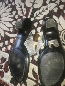 Silver Shimmering sandals