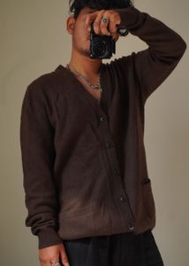 Uniqlo Brown Knit Cardigan Sweater