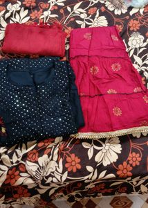Elegant Navy Blue Kurta Set
