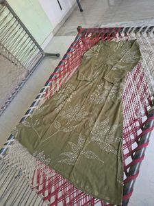 Stylish Olive Green Kurta Set with Dupatta