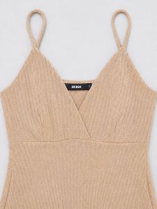 Beige shimmer bodycon dress | Party wear | XS-S