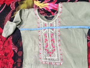 Today offer only @299 Kurta set sea green