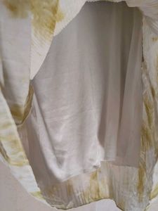 Unique Pleated &amp; Tie-Dye Top
