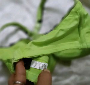 Neon Green Lace Bra