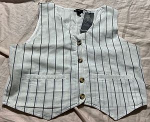 Striped Vest &amp; Shorts Set