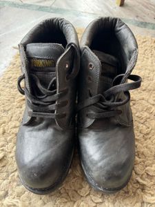 Classic Black Leather Boots