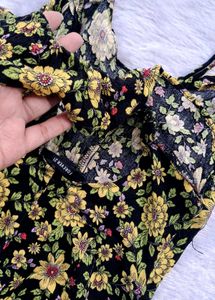 Forever 21 Floral Slit Dress