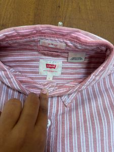 Levi's Striped Button-Up Shirt and pant