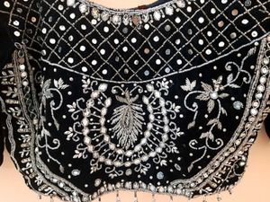 Stunning Blue Embroidered Lehenga Choli