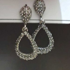Sparkling Teardrop Dangle Earrings