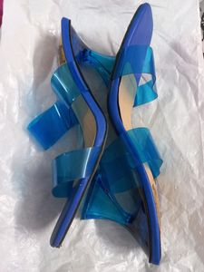 Blue Transparent Heels