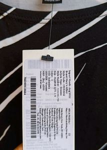 Black And White Macy's Alfani Dress Midi