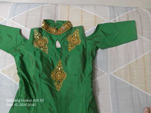 Designer Green Kurta Set with Embroidery