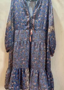 Bohemian Floral Tiered Midi Dress
