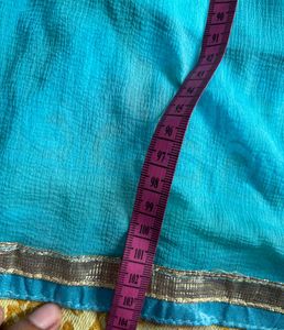 last price/Blue Embroidered Kurta